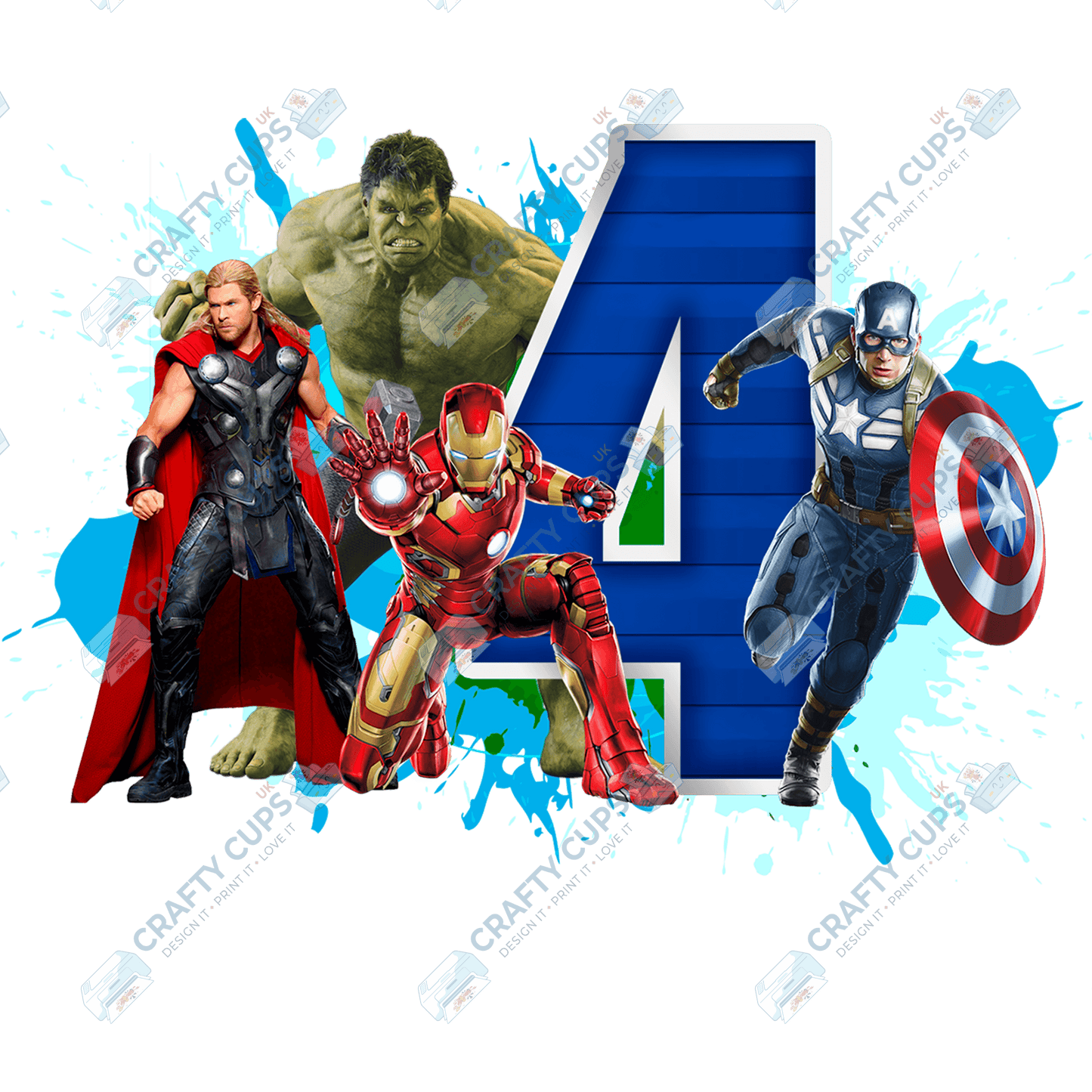 Superheroes DTF Transfer for Kids (Ages 4–8) – Bold Hero Design for Shirts & Outfits