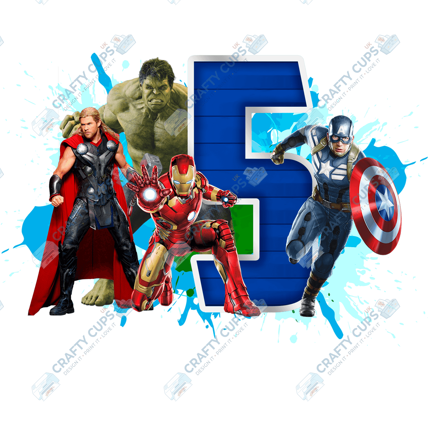 Superheroes DTF Transfer for Kids (Ages 4–8) – Bold Hero Design for Shirts & Outfits