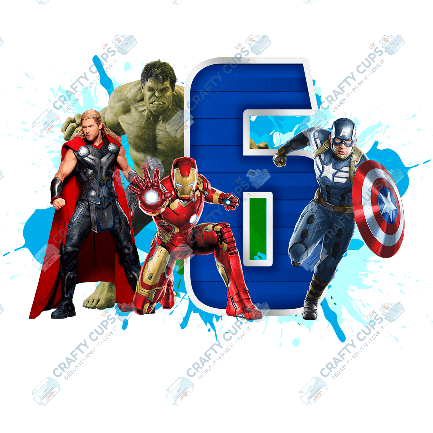 Superheroes DTF Transfer for Kids (Ages 4–8) – Bold Hero Design for Shirts & Outfits