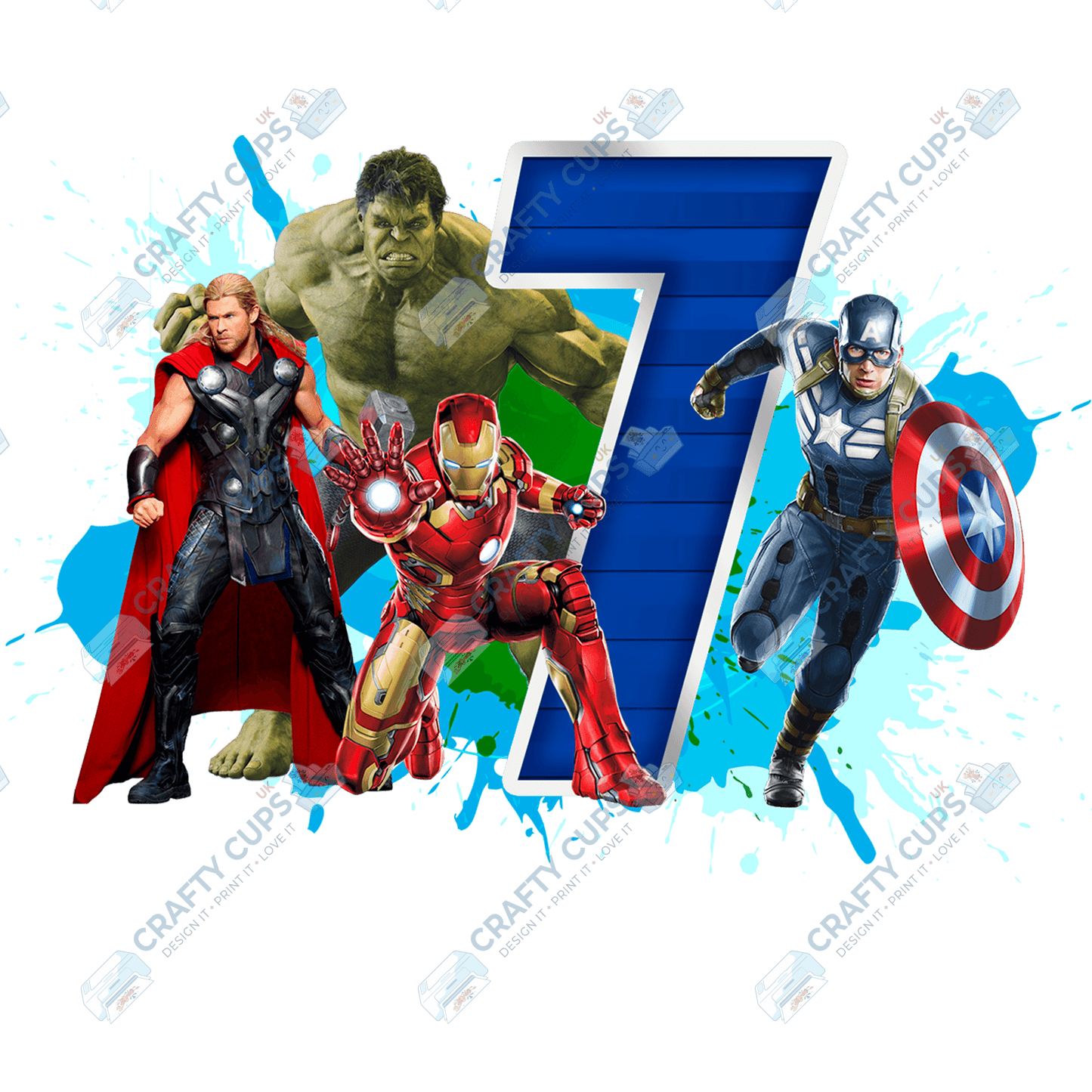 Superheroes DTF Transfer for Kids (Ages 4–8) – Bold Hero Design for Shirts & Outfits