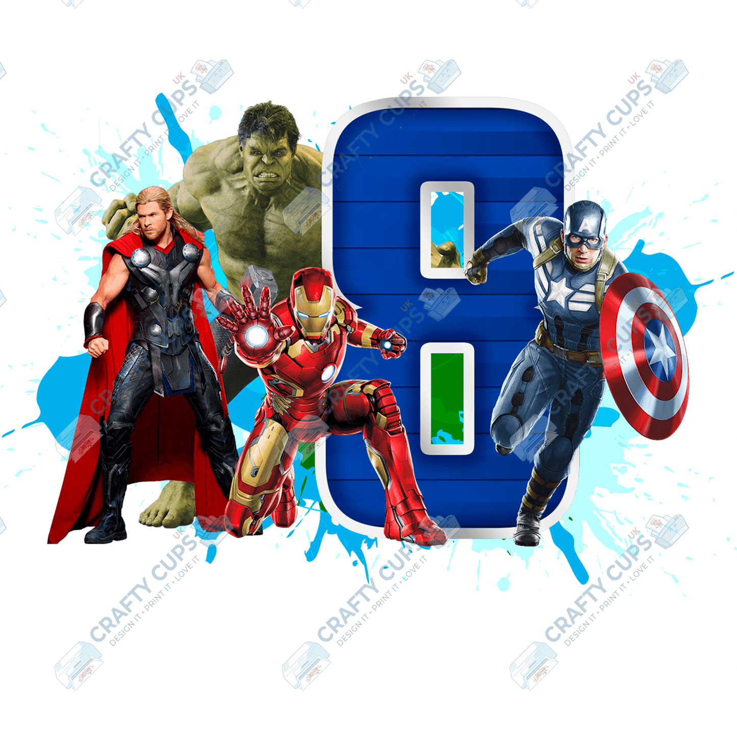 Superheroes DTF Transfer for Kids (Ages 4–8) – Bold Hero Design for Shirts & Outfits