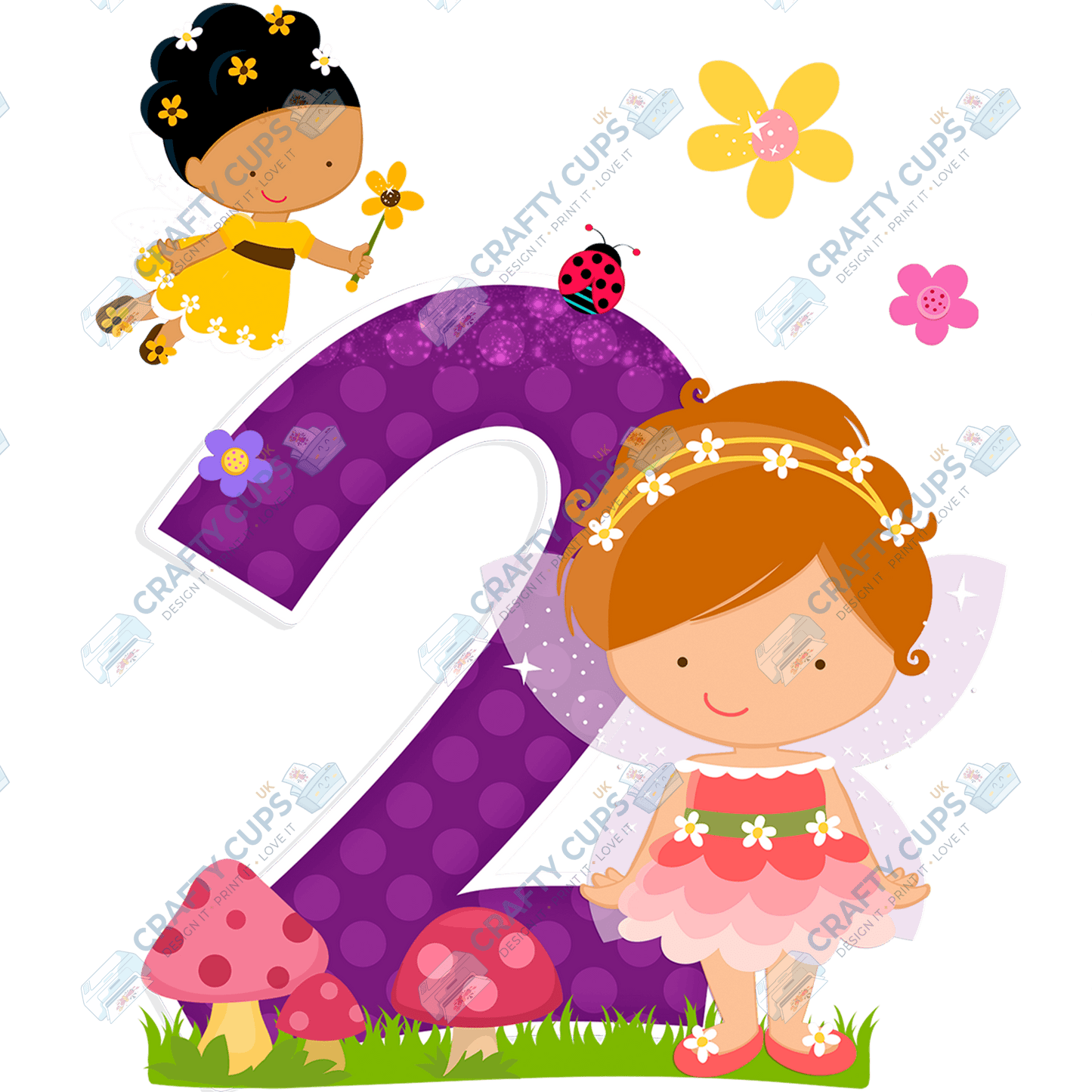 Fairy DTF Transfer for Kids (Ages 1–5) – Magical Fairy Design for Shirts & Outfits