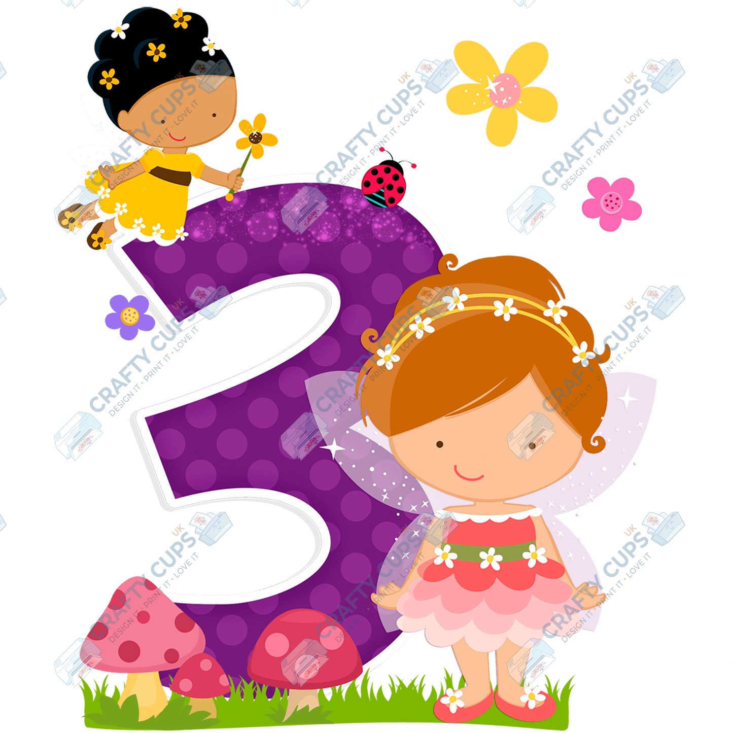 Fairy DTF Transfer for Kids (Ages 1–5) – Magical Fairy Design for Shirts & Outfits