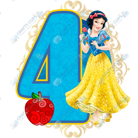 Snow Princess DTF Transfers – Fairytale Designs for Ages 4–8 (4"–10")