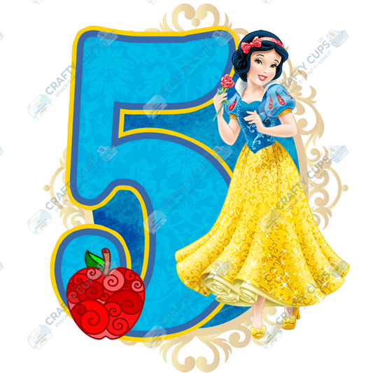 Snow Princess DTF Transfers – Fairytale Designs for Ages 4–8 (4"–10")