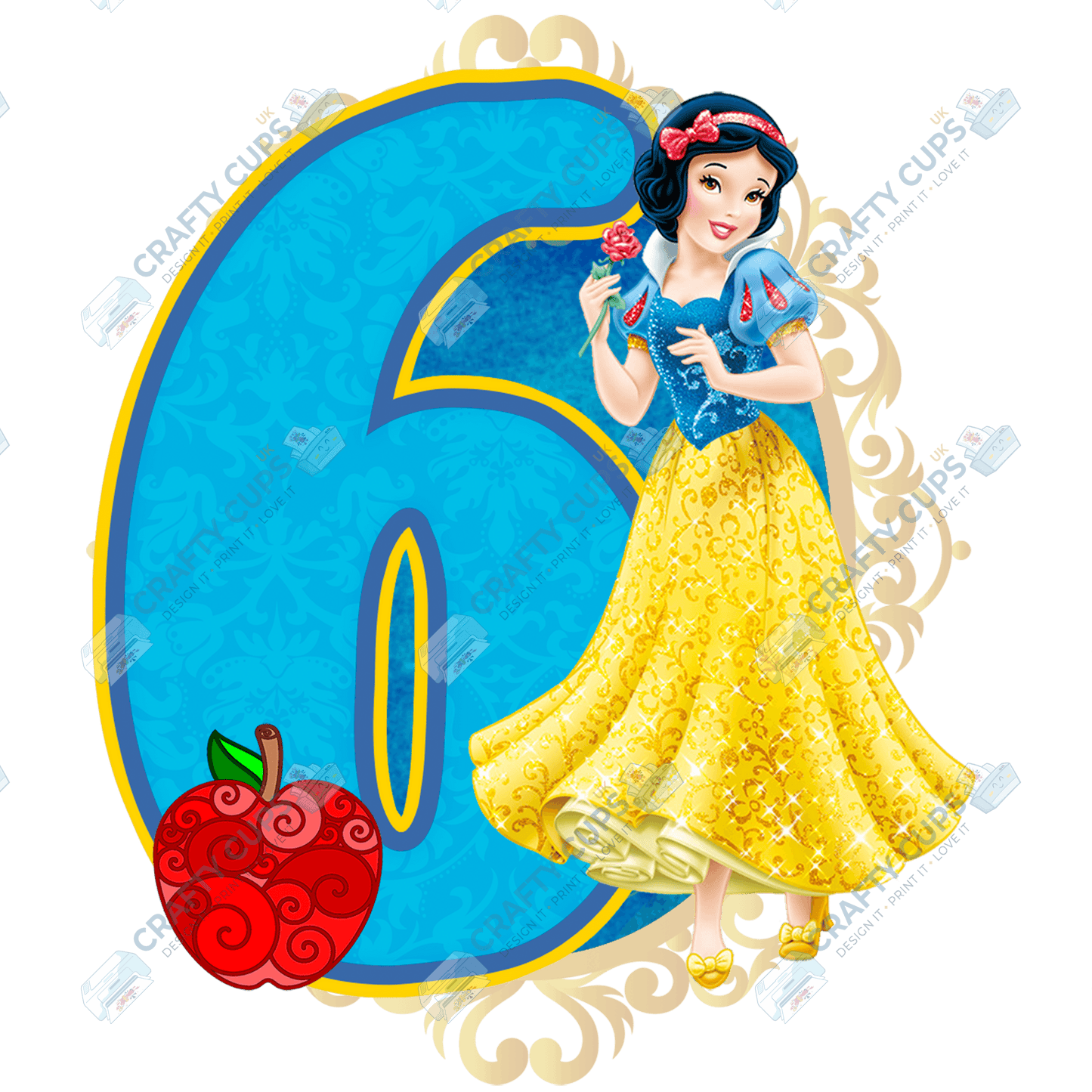 Snow Princess DTF Transfers – Fairytale Designs for Ages 4–8 (4"–10")