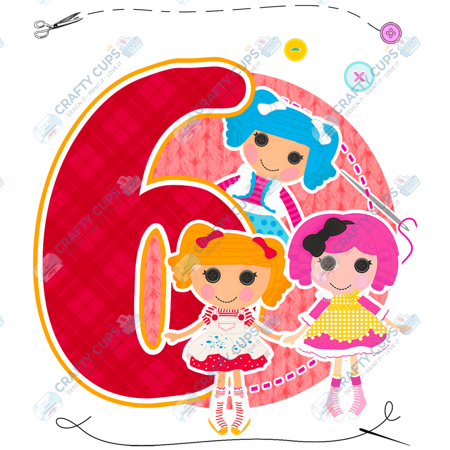 Sew Doll DTF Transfers – Cute Designs for Ages 4–8 (4"–10")