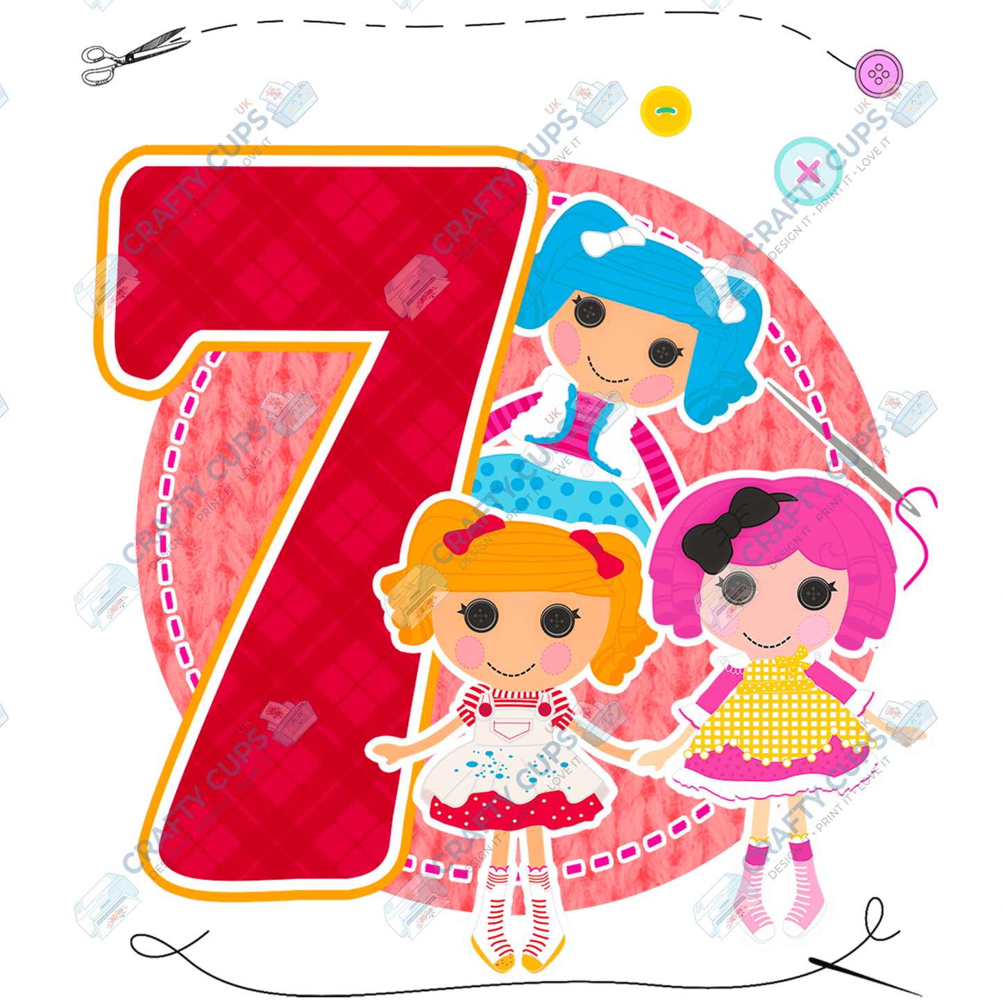 Sew Doll DTF Transfers – Cute Designs for Ages 4–8 (4"–10")