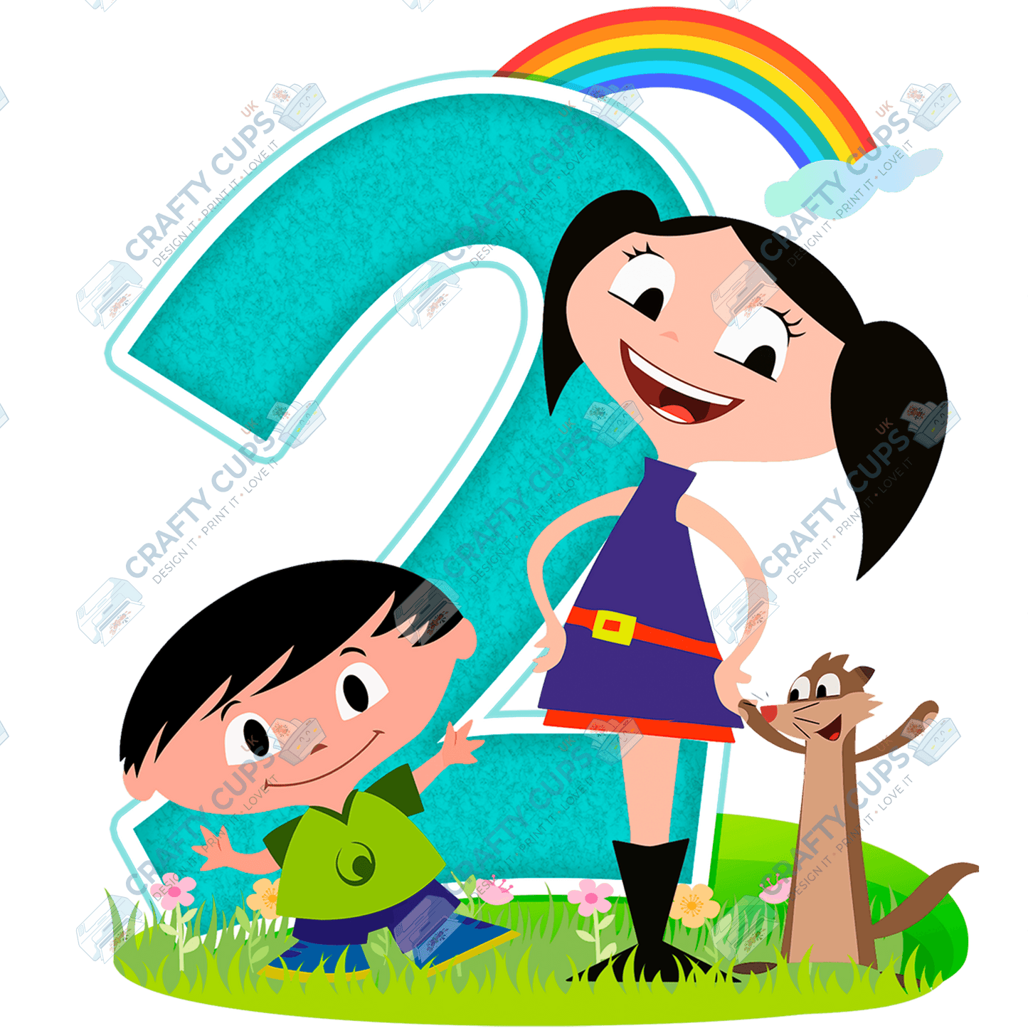 Luna Cartoon DTF Transfers – Cute Designs for Ages 1–5 (4"–10")