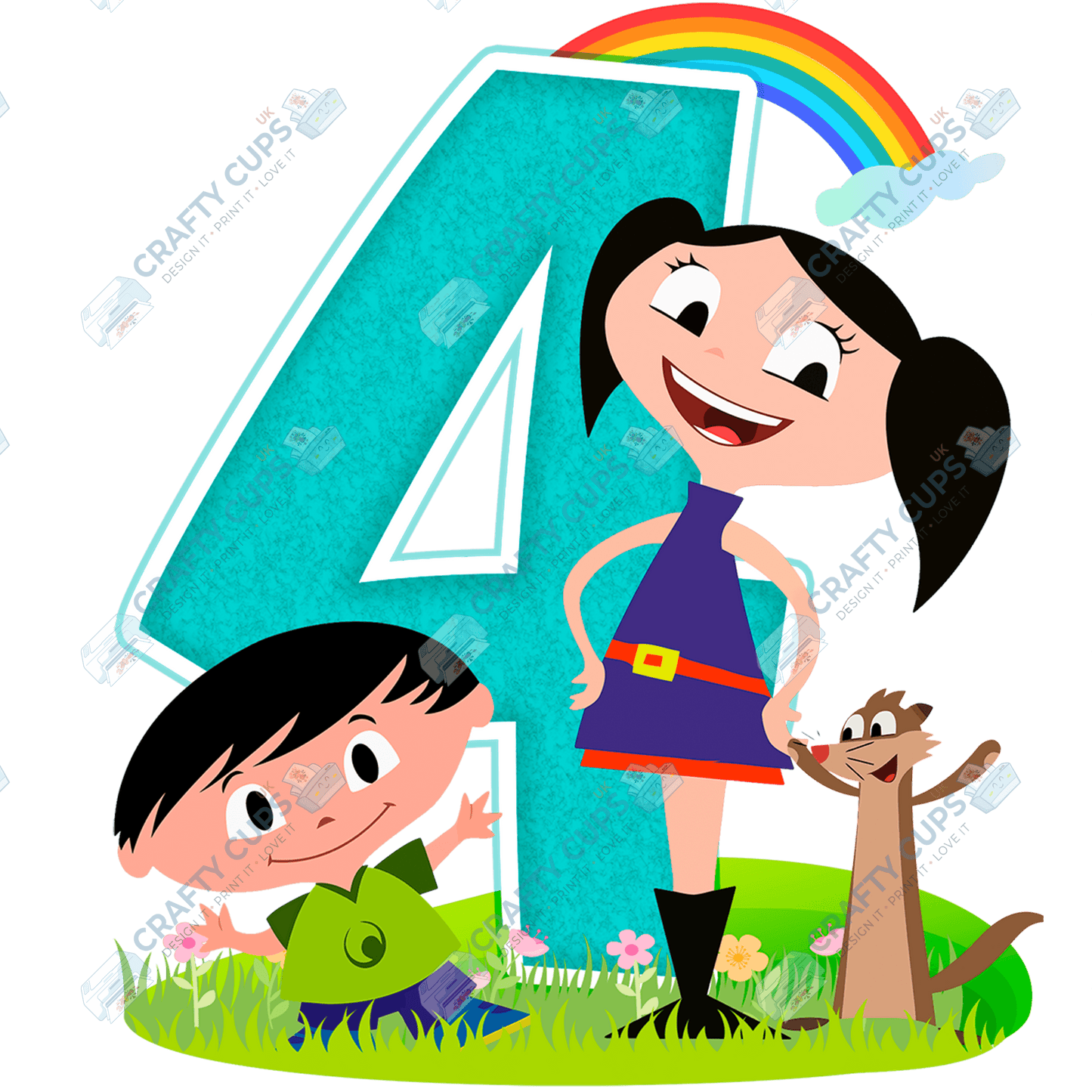 Luna Cartoon DTF Transfers – Cute Designs for Ages 1–5 (4"–10")