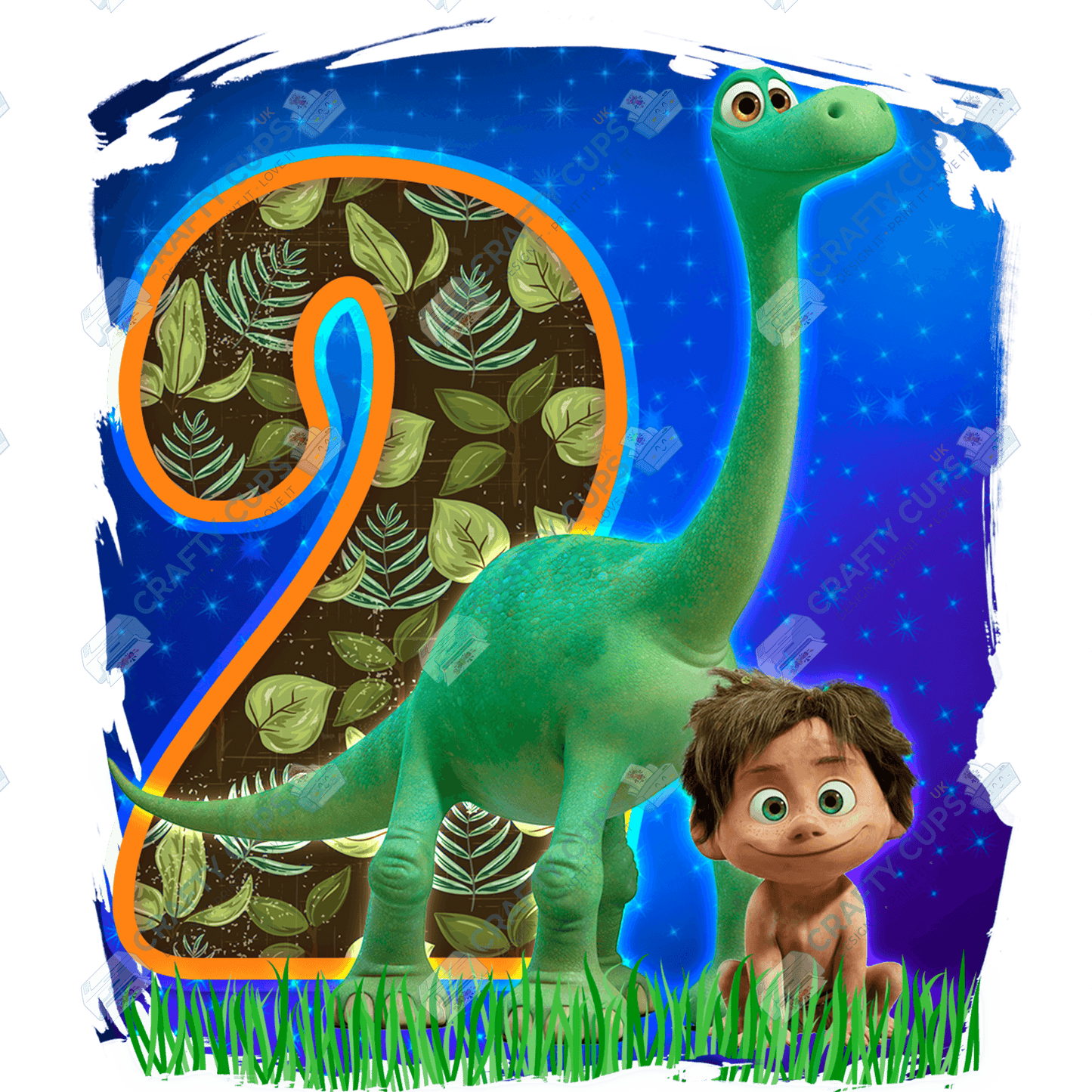 Friendly Dino DTF Transfers – Cute Designs for Ages 2–5 (4"–10")