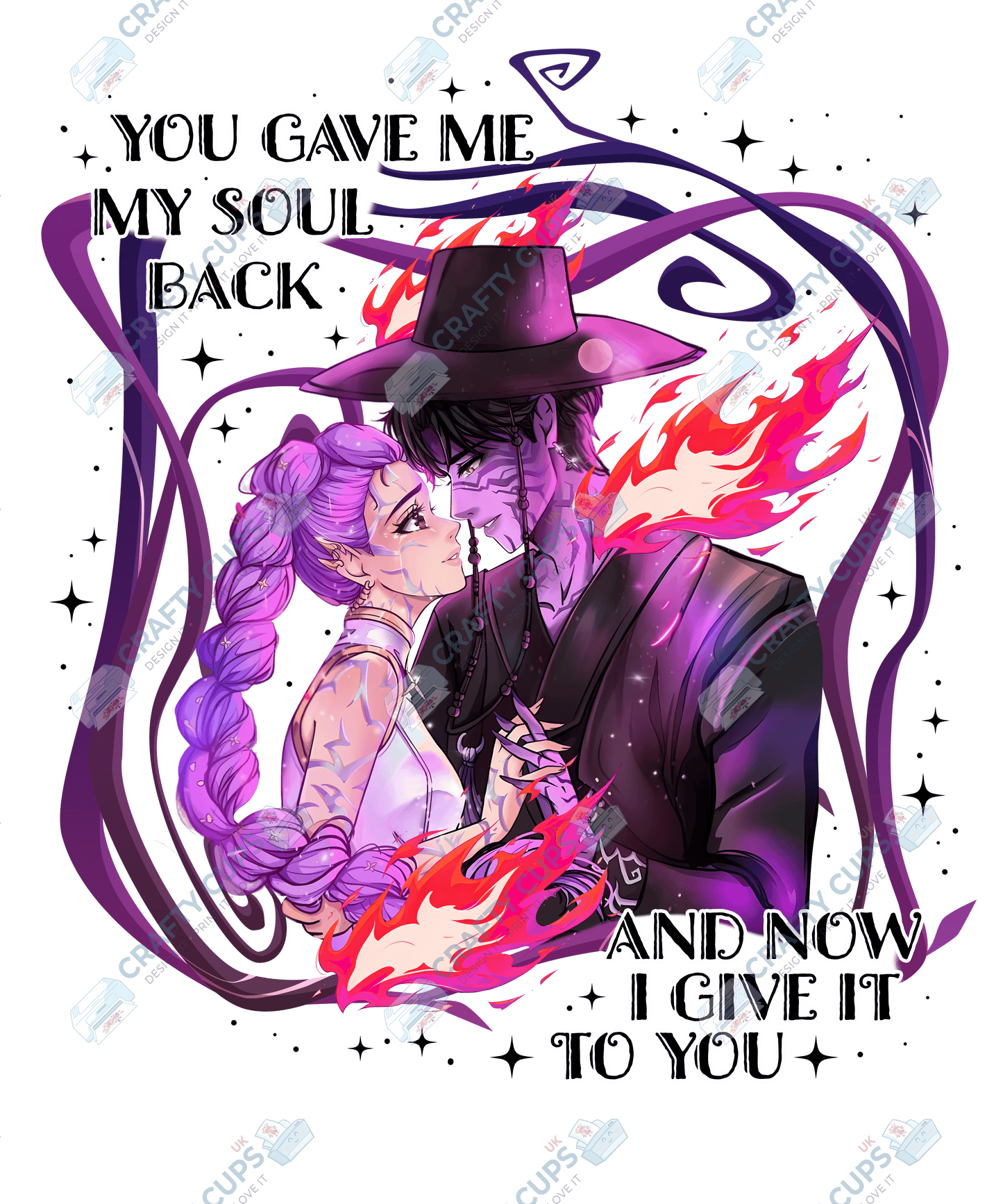 Demon Hunters DTF Transfer – Various Designs & Sizes, Heat Press Ready