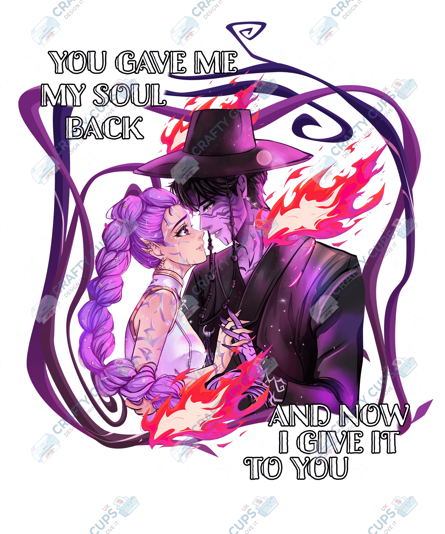 Demon Hunters DTF Transfer – Various Designs & Sizes, Heat Press Ready