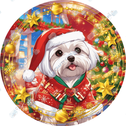 Christmas Dog Breeds DTF Transfer – Exclusive Secret Sub Design | Various Sizes – Crafty Cups UK