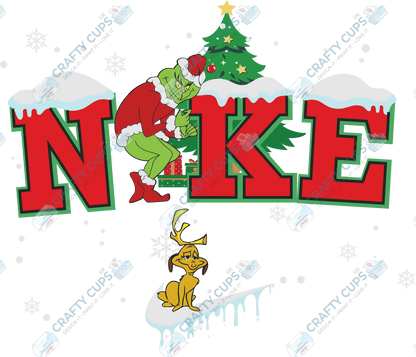 Grinch DTF Transfers – Various Christmas Designs & Sizes (4"–10")