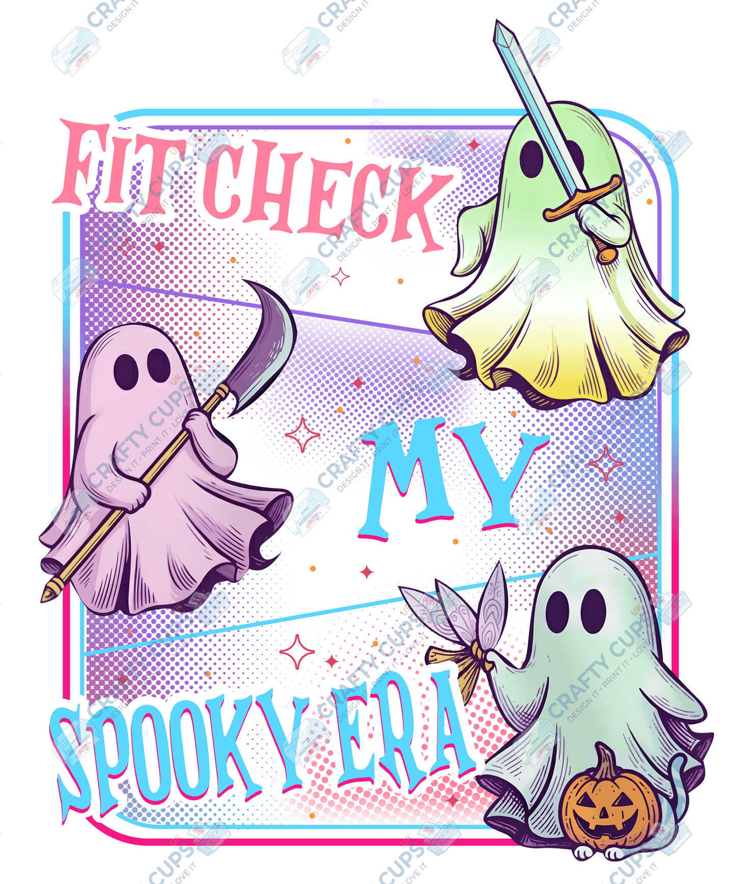 Halloween Demon Hunters DTF Transfer – Spooky Anime Style Design, Various Sizes & Heat Press Ready