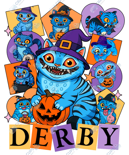 Halloween Demon Hunters DTF Transfer – Spooky Anime Style Design, Various Sizes & Heat Press Ready