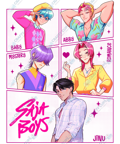 Demon Hunters DTF Transfer – Various Designs & Sizes, Heat Press Ready