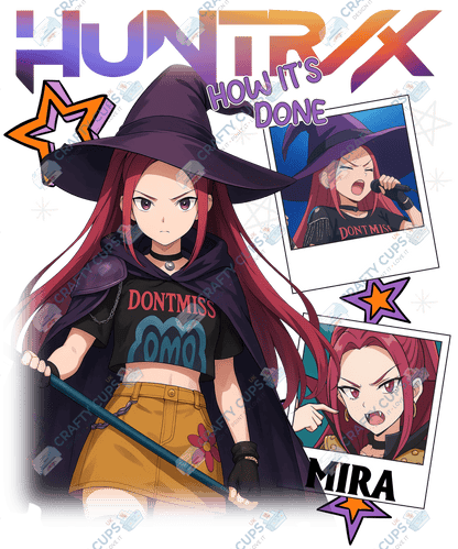 Halloween Demon Hunters DTF Transfer – Spooky Anime Style Design, Various Sizes & Heat Press Ready