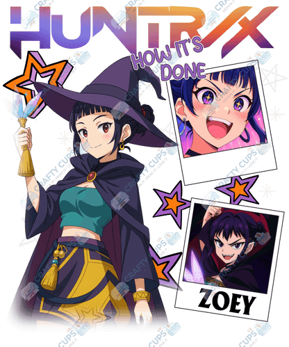 Halloween Demon Hunters DTF Transfer – Spooky Anime Style Design, Various Sizes & Heat Press Ready