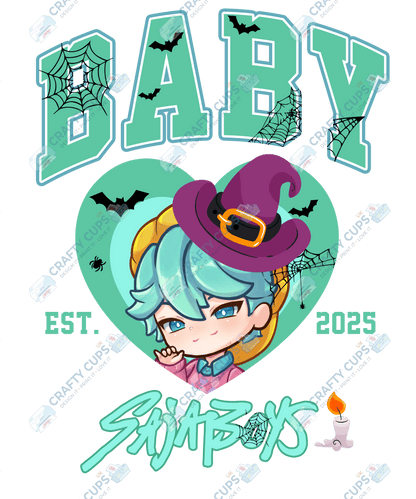 Halloween Demon Hunters DTF Transfer – Spooky Anime Style Design, Various Sizes & Heat Press Ready