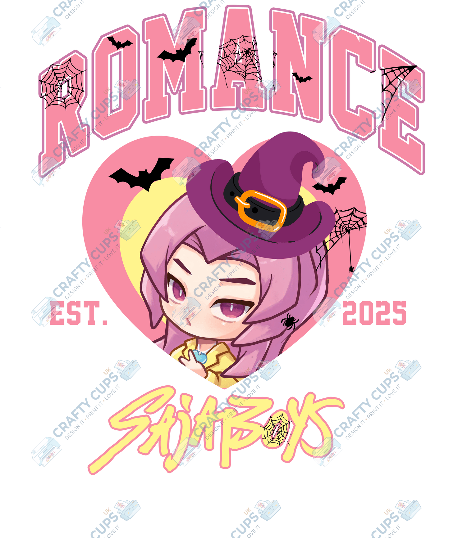 Halloween Demon Hunters DTF Transfer – Spooky Anime Style Design, Various Sizes & Heat Press Ready