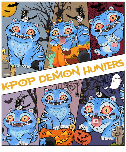 Demon Hunters 7 Inch DTF Transfer