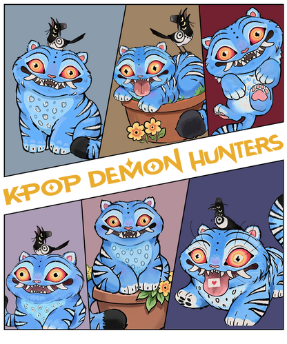 Demon Hunters 7 Inch DTF Transfer