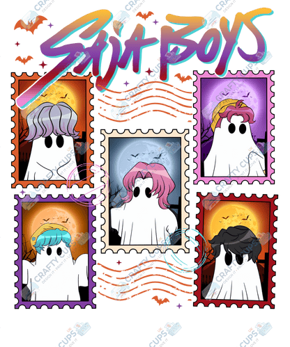 Halloween Demon Hunters DTF Transfer – Spooky Anime Style Design, Various Sizes & Heat Press Ready