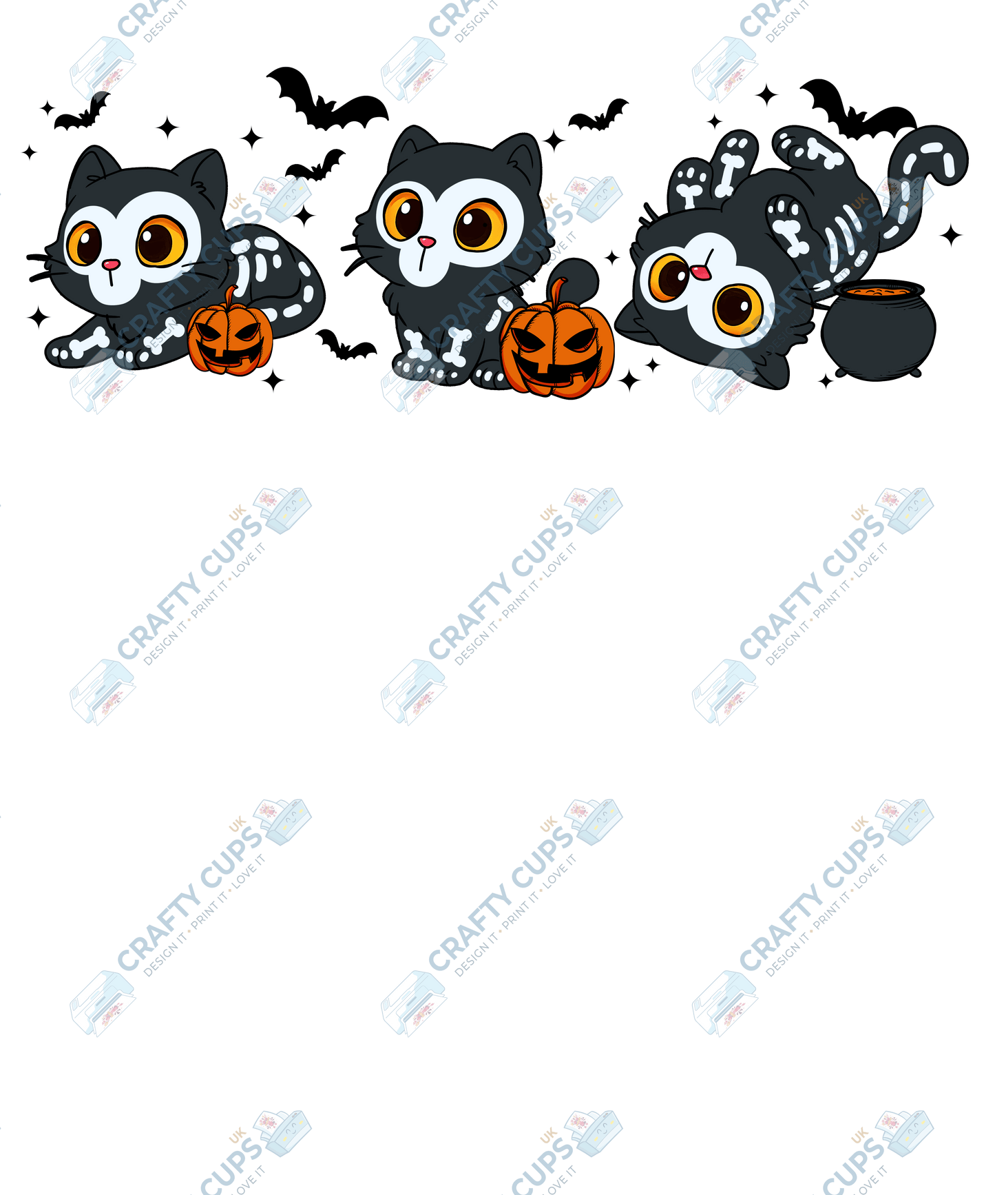 Halloween Demon Hunters DTF Transfer – Spooky Anime Style Design, Various Sizes & Heat Press Ready