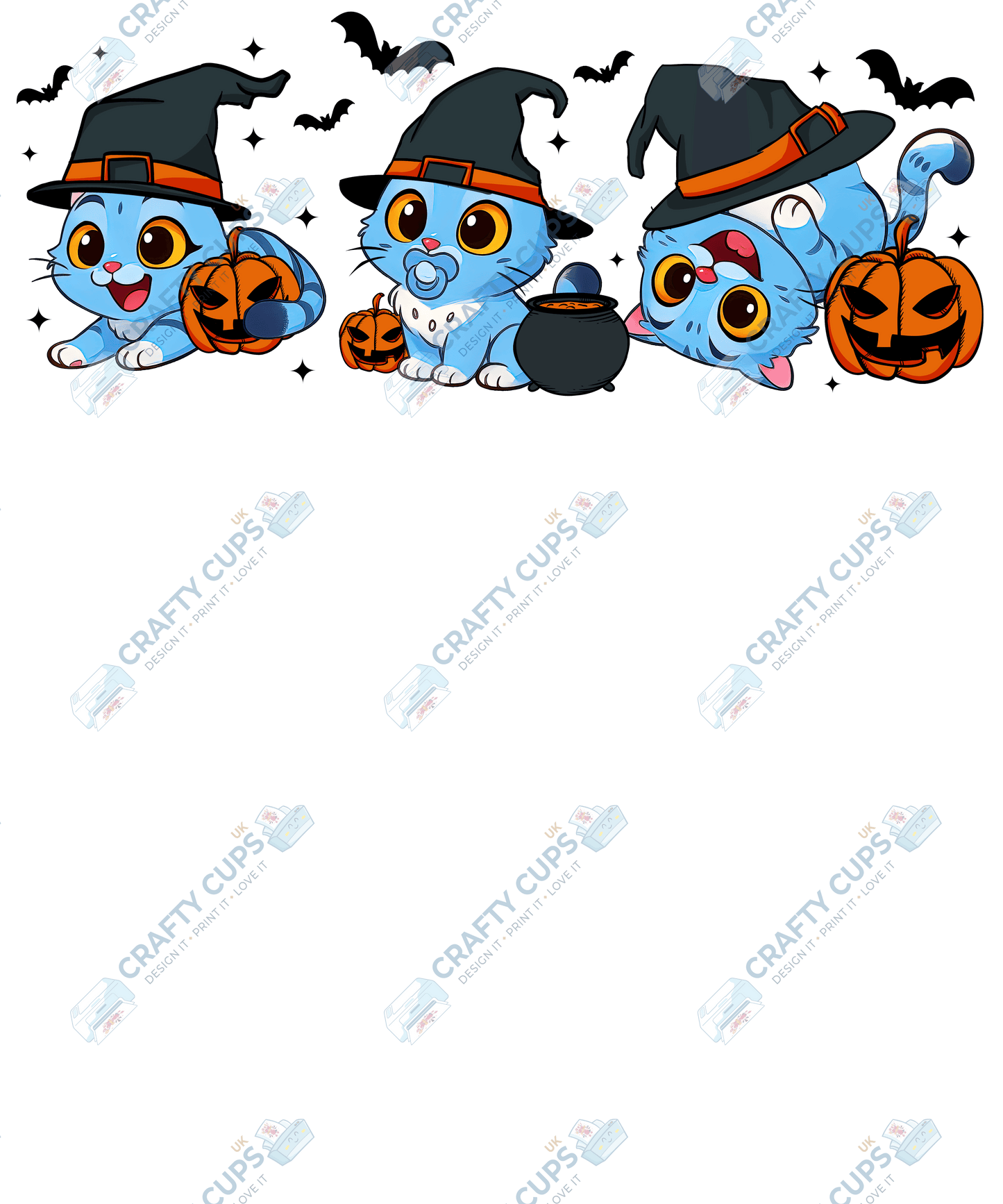 Halloween Demon Hunters DTF Transfer – Spooky Anime Style Design, Various Sizes & Heat Press Ready