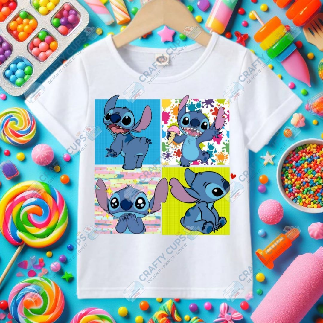 Character Squares DTF Transfers – Fun Character Designs (4"–10")