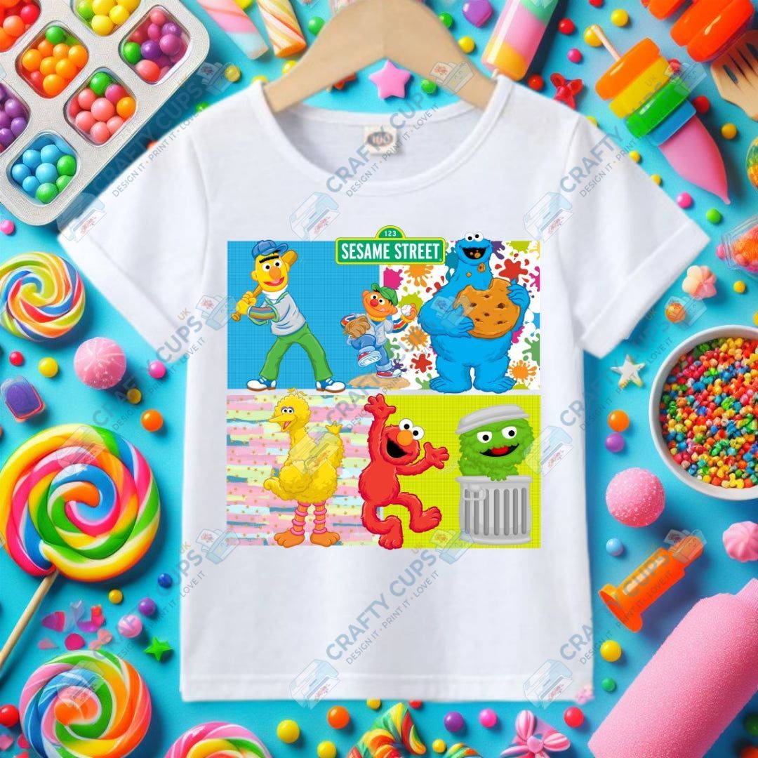 Character Squares DTF Transfers – Fun Character Designs (4"–10")