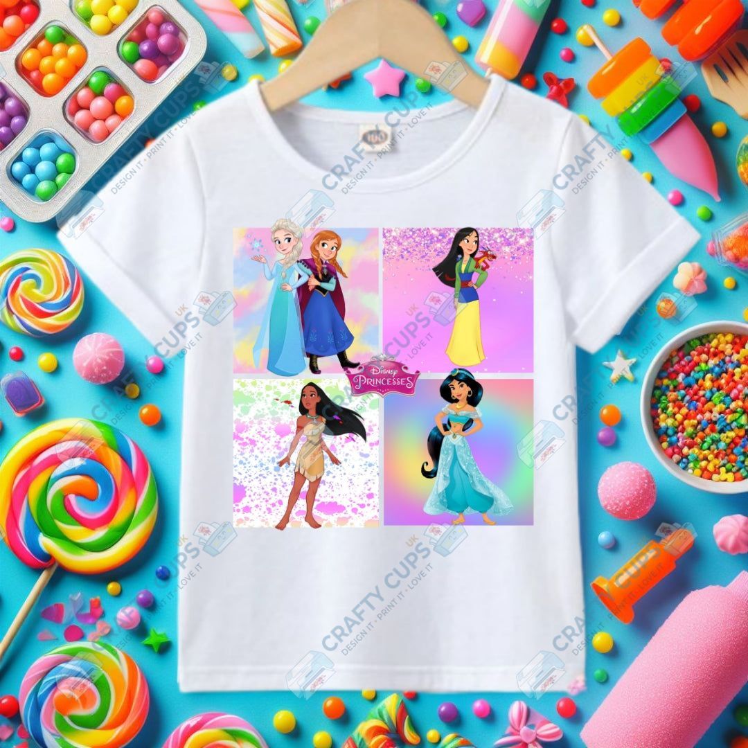 Character Squares DTF Transfers – Fun Character Designs (4"–10")