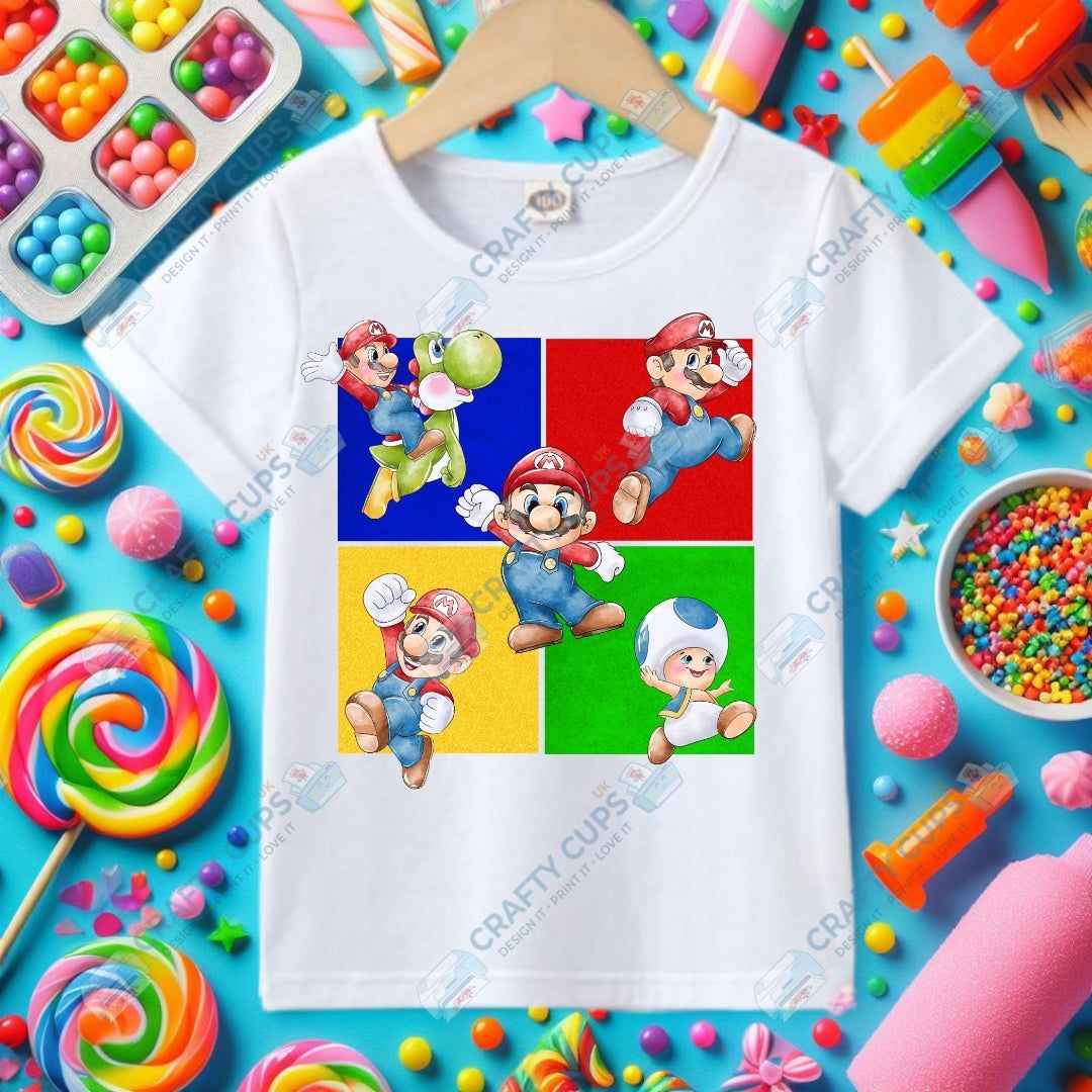 Character Squares DTF Transfers – Fun Character Designs (4"–10")