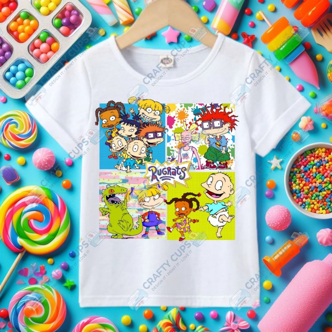 Character Squares DTF Transfers – Fun Character Designs (4"–10")