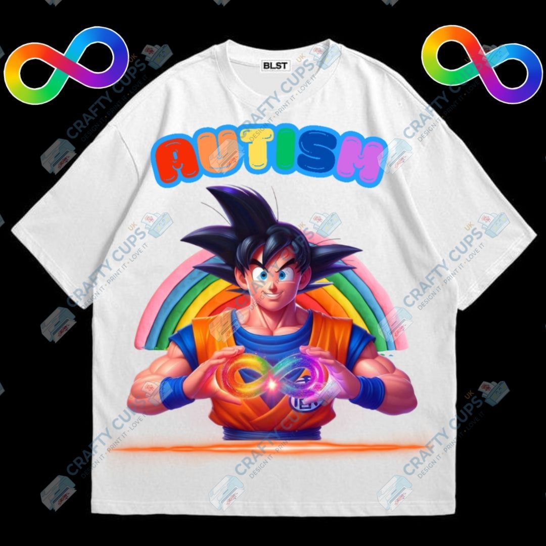 Anime Autism Awareness DTF Designs – Colorful Anime Prints for Awareness Apparel