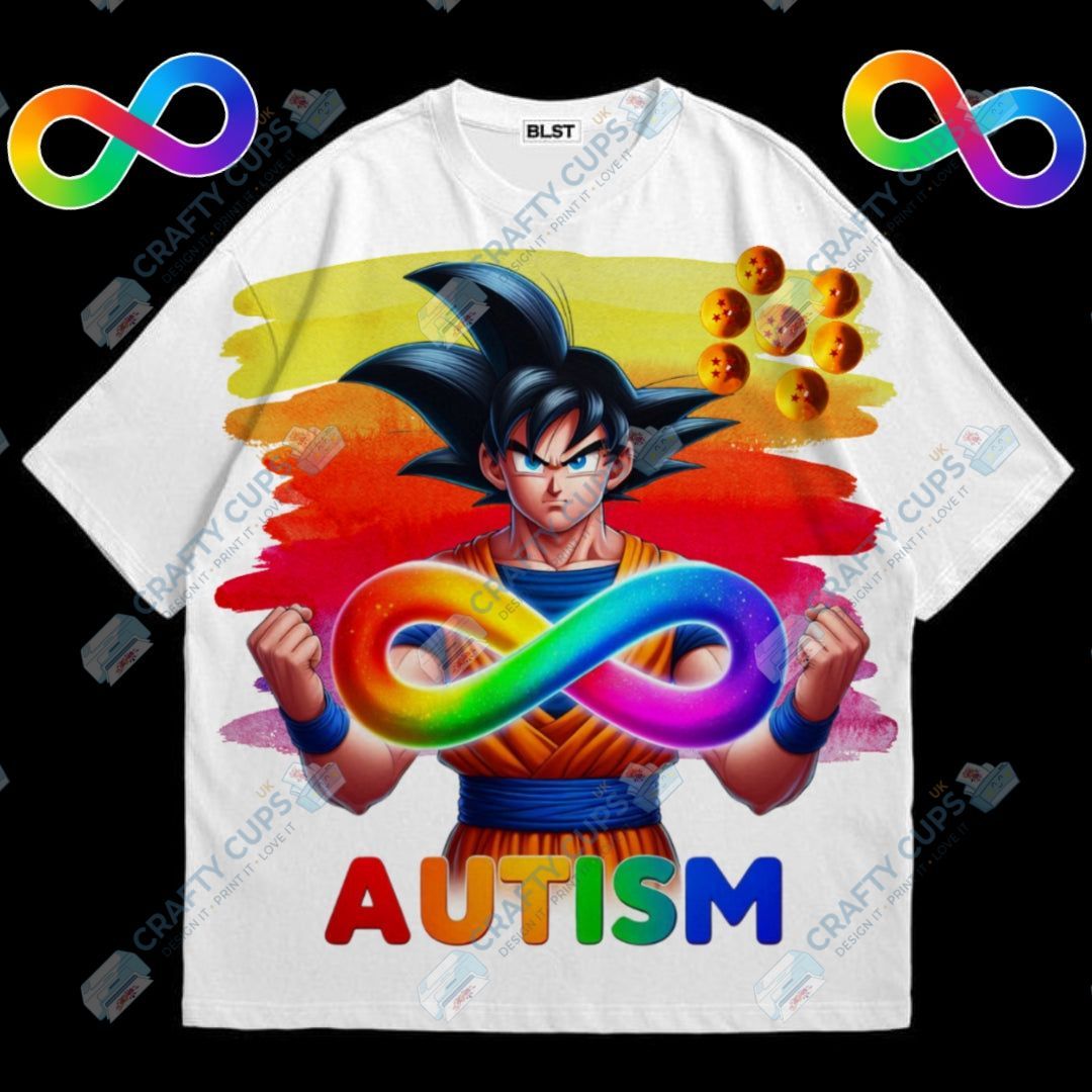 Anime Autism Awareness DTF Designs – Colorful Anime Prints for Awareness Apparel