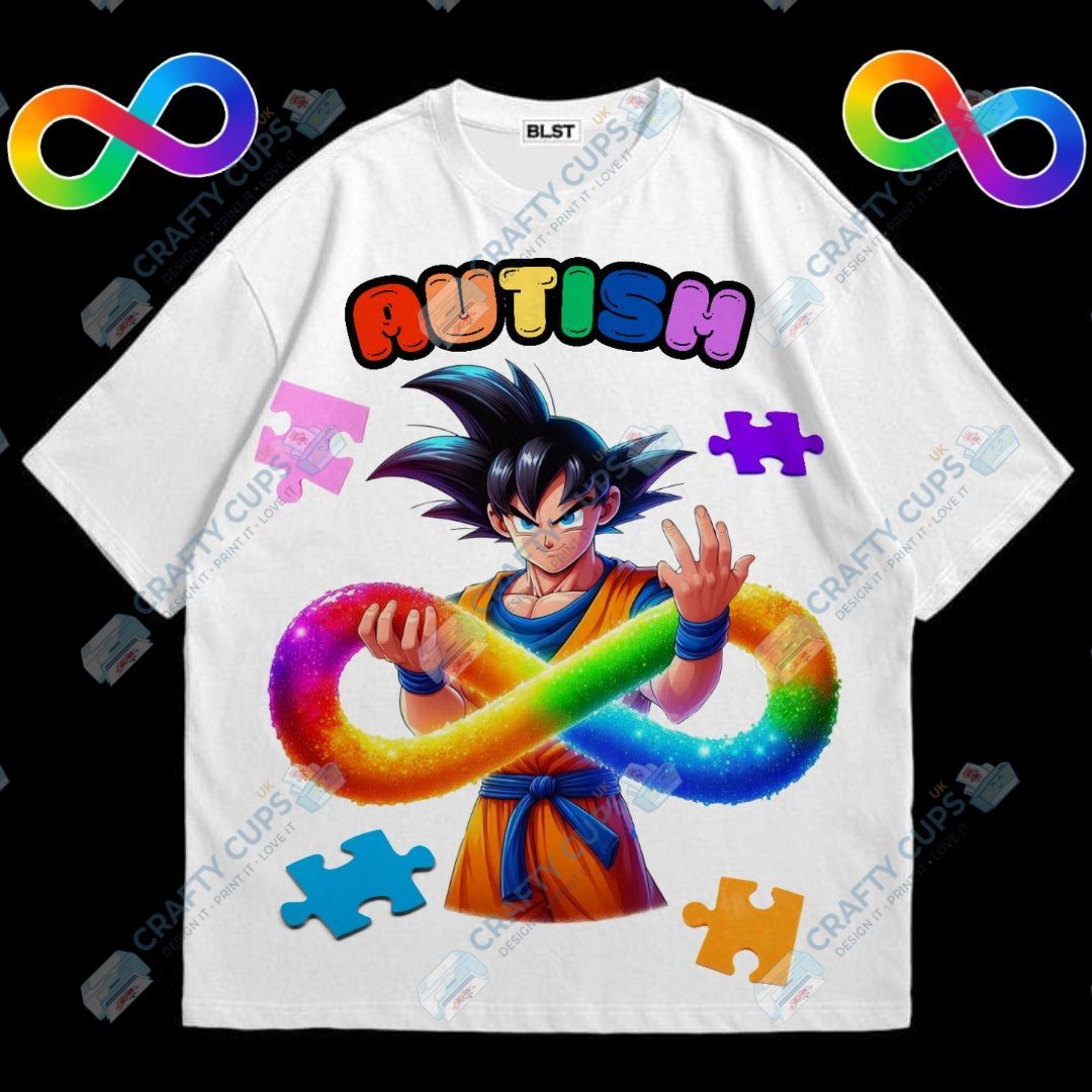 Anime Autism Awareness DTF Designs – Colorful Anime Prints for Awareness Apparel
