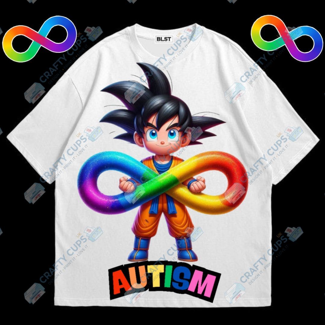 Anime Autism Awareness DTF Designs – Colorful Anime Prints for Awareness Apparel