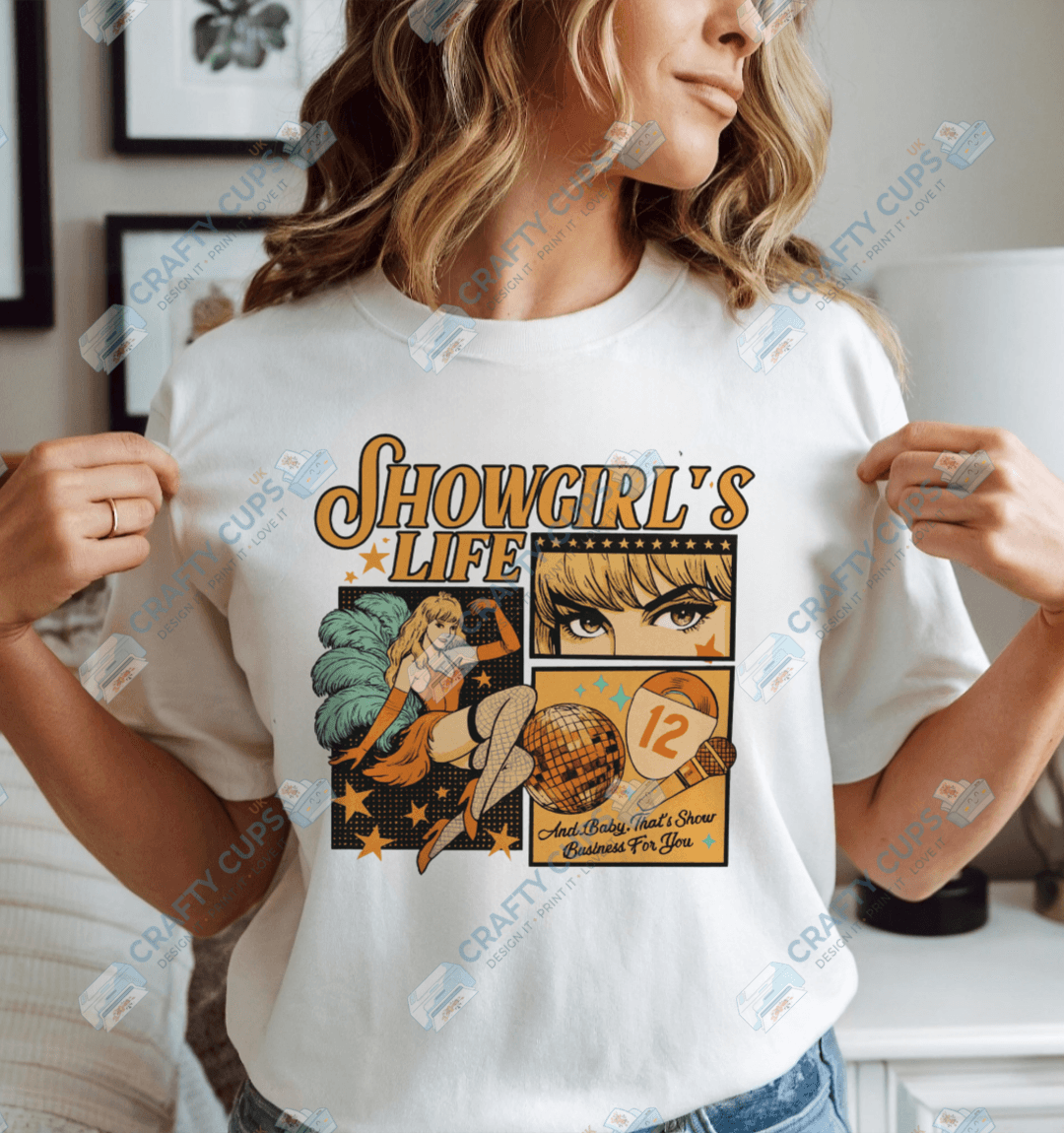 Taylor Swift “Life of a Show Girl” DTF Transfers – Various Designs & Sizes