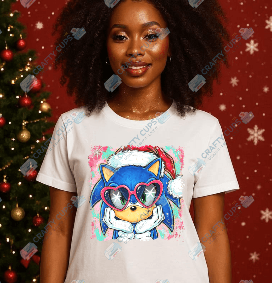 Quirky Christmas DTF Transfers – Festive Friends with Glasses