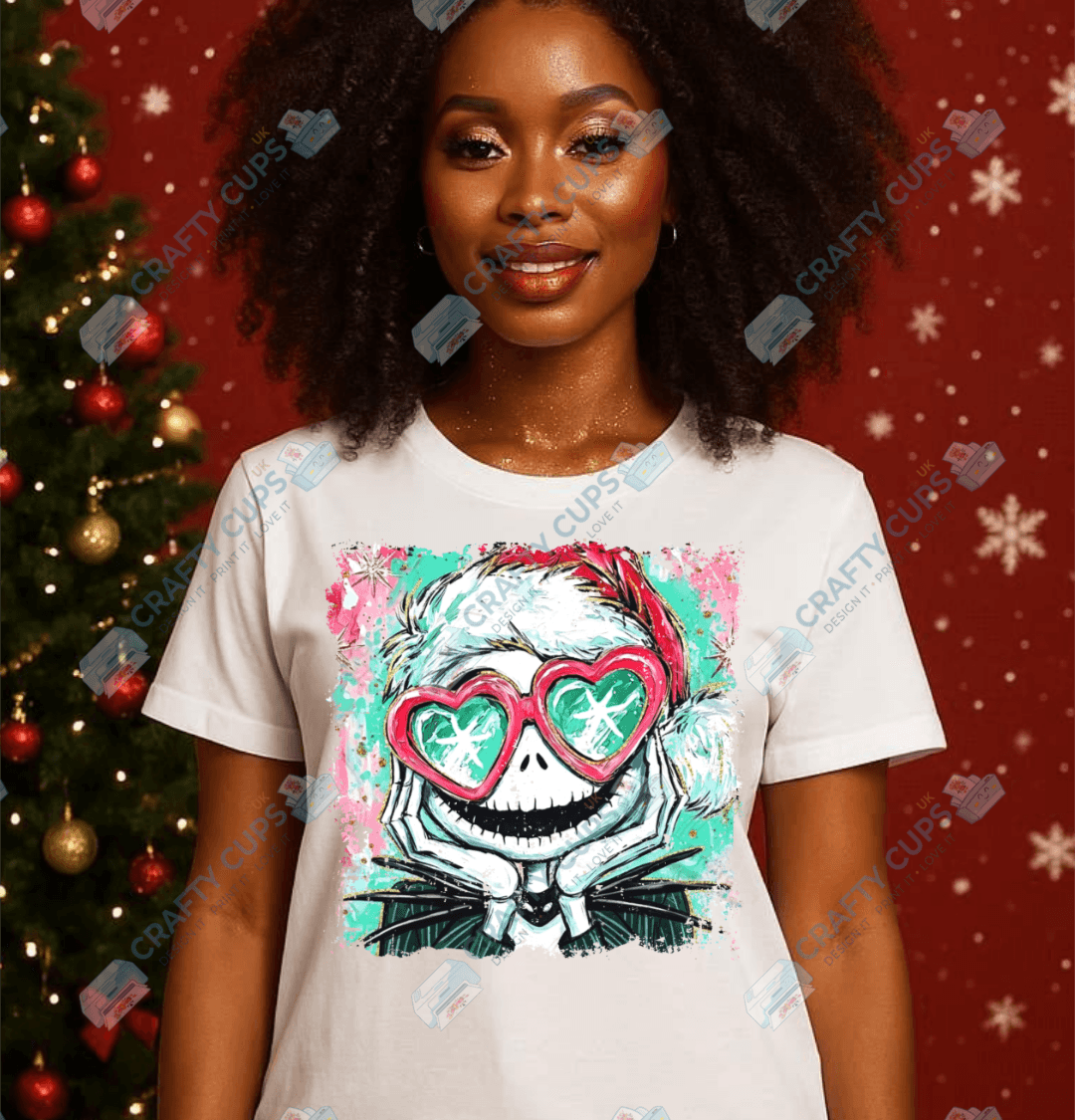 Quirky Christmas DTF Transfers – Festive Friends with Glasses