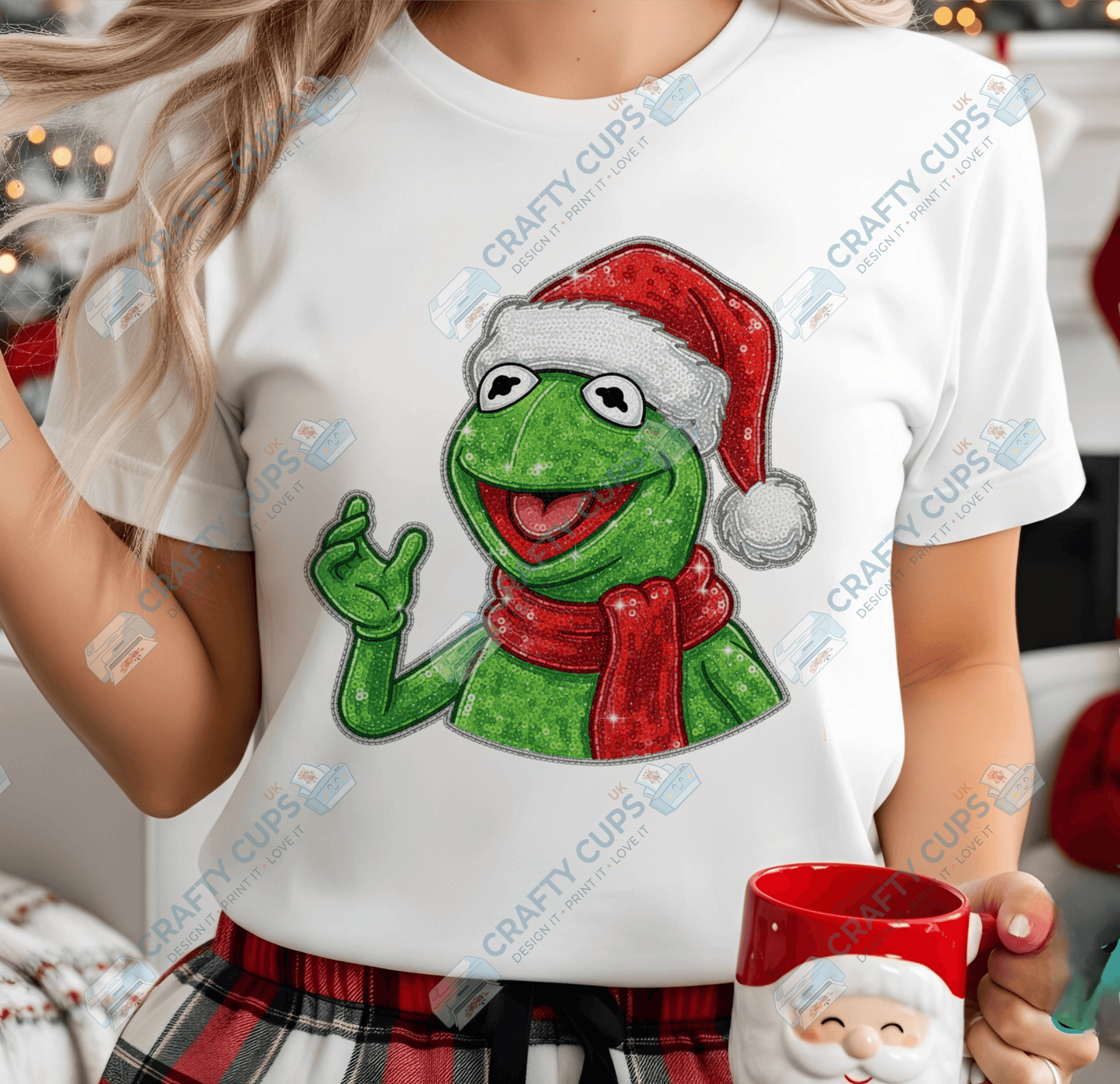 Faux Sequin Christmas DTF Transfers – Various Designs (4"–10")