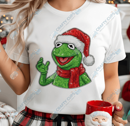 Faux Sequin Christmas DTF Transfers – Various Designs (4"–10")