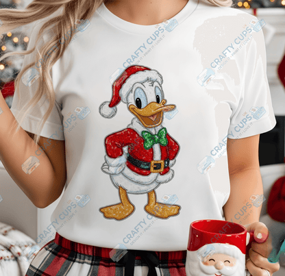 Faux Sequin Christmas DTF Transfers – Various Designs (4"–10")