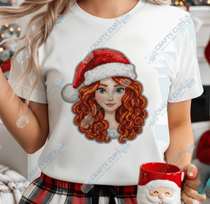 Faux Sequin Christmas DTF Transfers – Various Designs (4"–10")