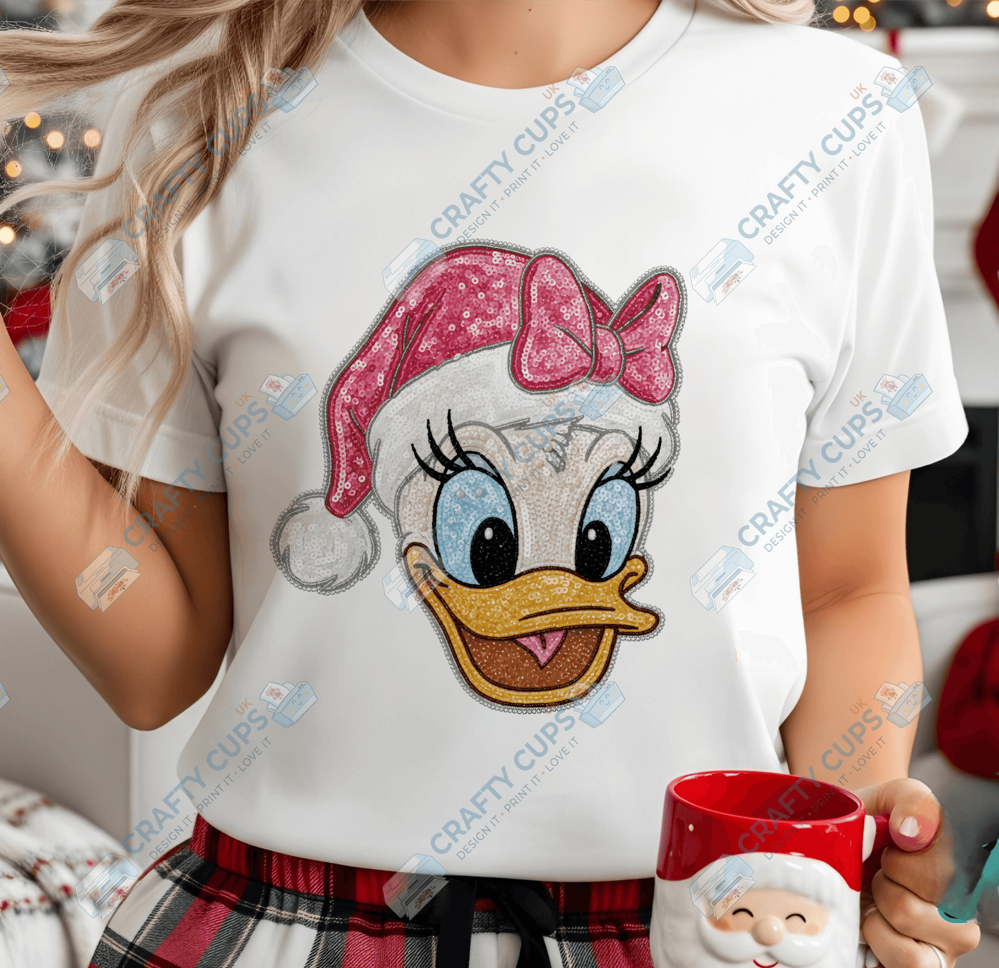 Faux Sequin Christmas DTF Transfers – Various Designs (4"–10")