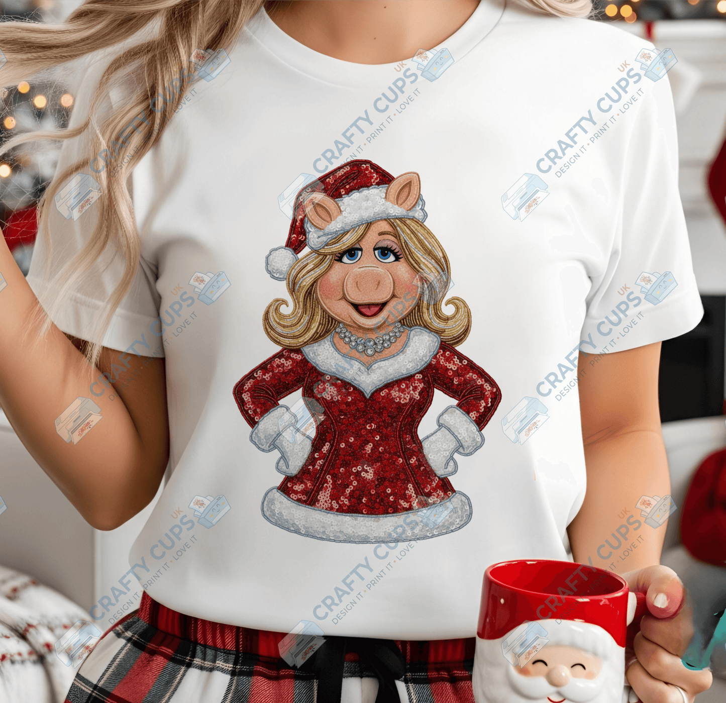 Faux Sequin Christmas DTF Transfers – Various Designs (4"–10")