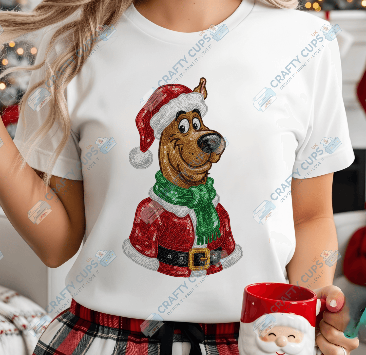 Faux Sequin Christmas DTF Transfers – Various Designs (4"–10")